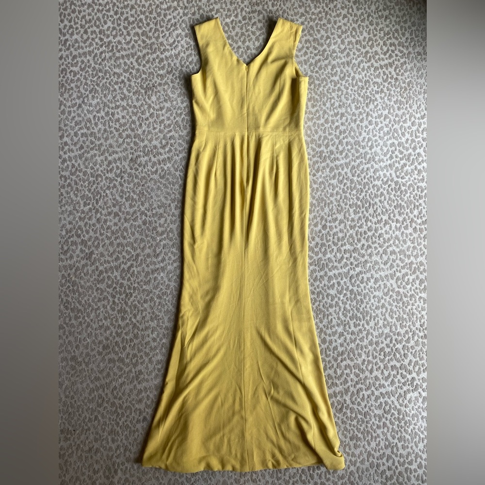 NWOT Dress the Population Canary Yellow Sandra Mermaid Gown Maxi Dress, size XL - Picture 7 of 8